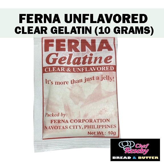 Ferna Clear and Unflavored Gelatin For Baking and Cooking 10grams