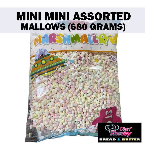 Mini Mini Assorted Marshmallows Cupcake Toppers Cookie Ice Cream Toppings 680 grams