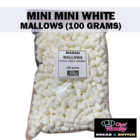 Mini Mini White Marshmallows Cupcake Toppers Cookie Ice Cream Toppings 100 grams