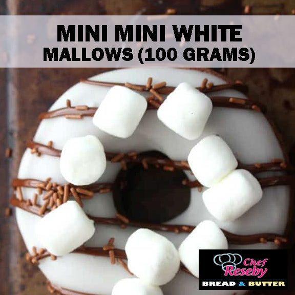 Mini Mini White Marshmallows Cupcake Toppers Cookie Ice Cream Toppings 100 grams